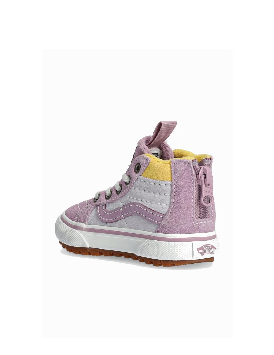 Sapatilhas Criança Vans Mte Sk8-Hi Zip Pink 3/5