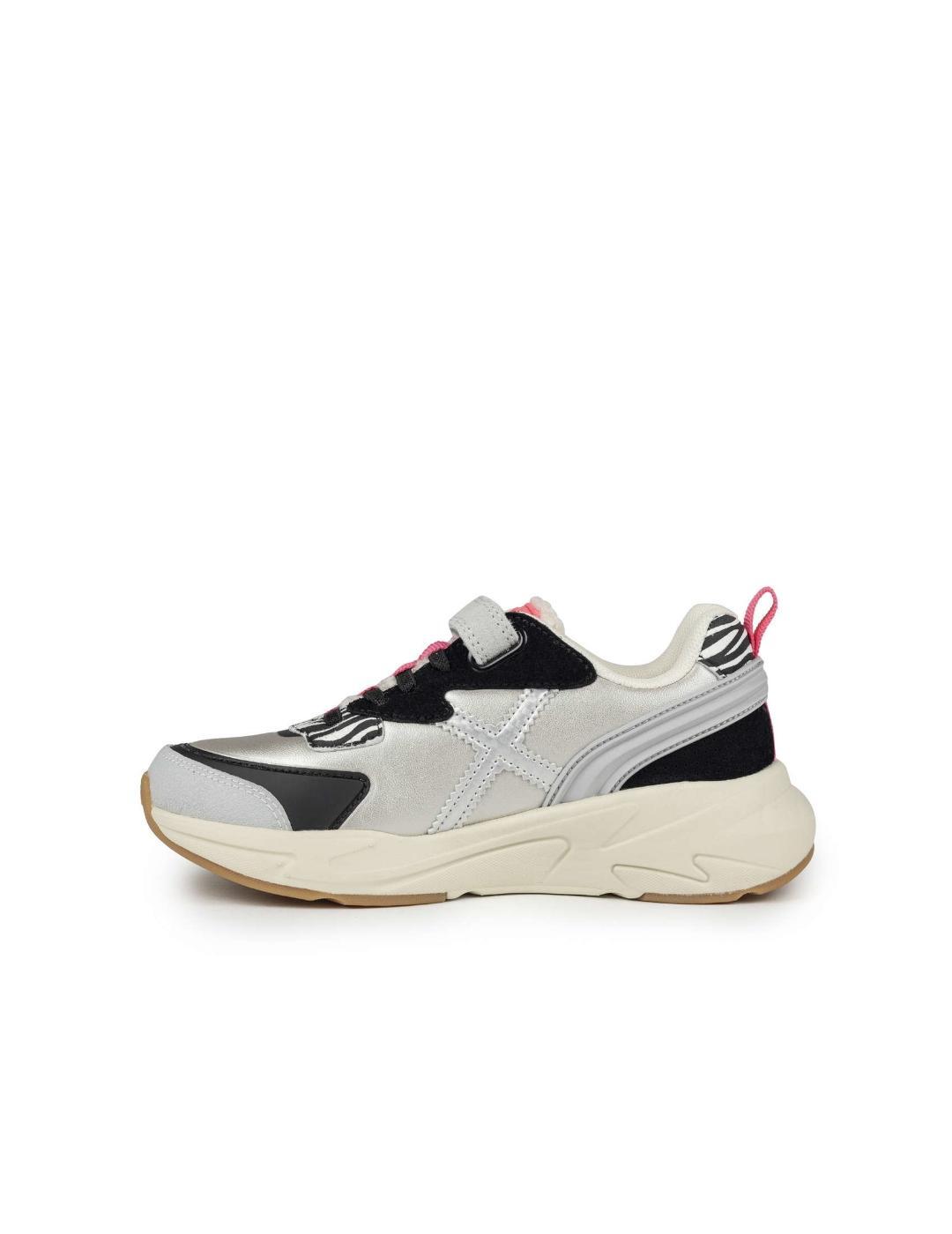 Zapatillas para Niña Munich Mini track vco 99  Plateado 2/5