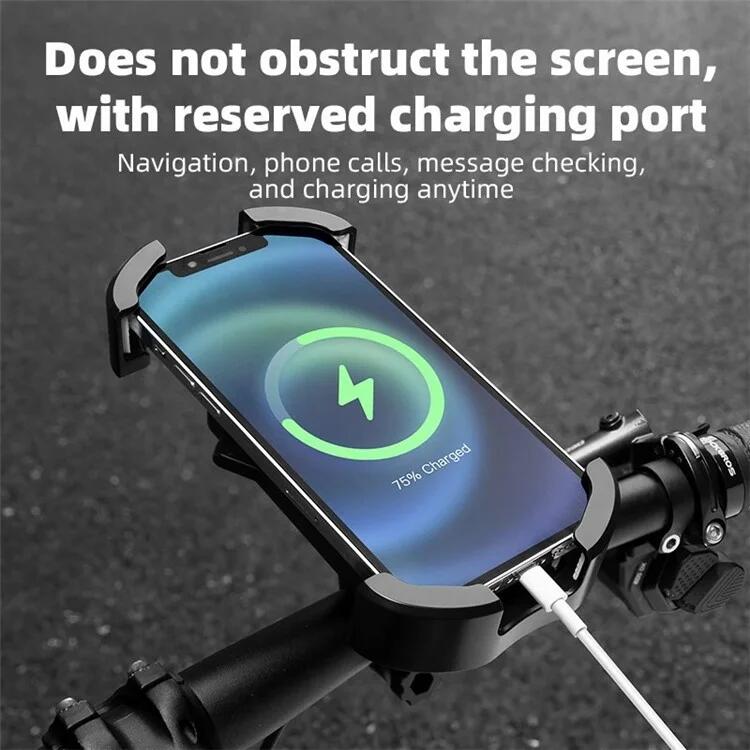 Support de téléphone portable pour vélo et moto, antichoc - Rétroviseur