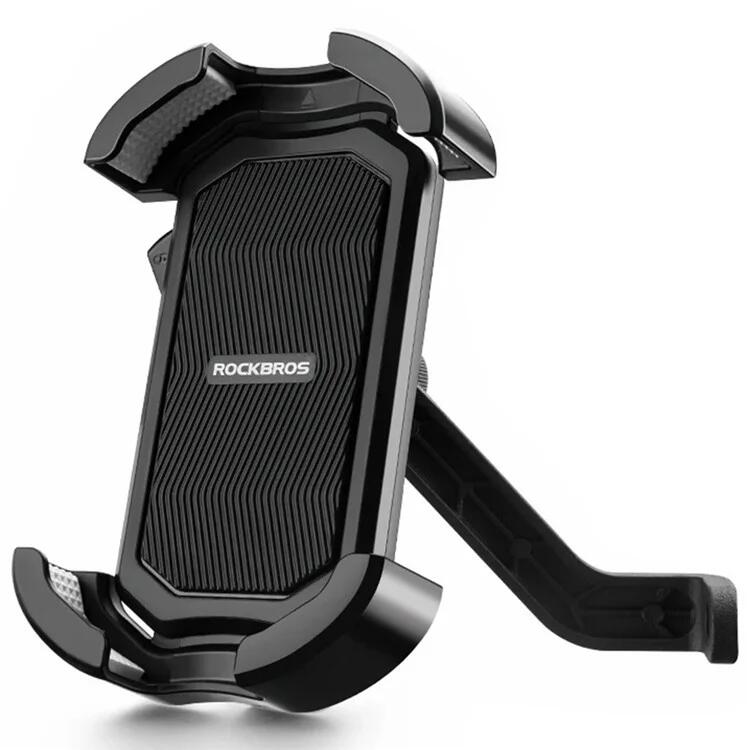 Rockbros - Support De Téléphone Portable Pour Vélo Et Moto, Antichoc - Rétroviseur - Support Smartphone - Noir - No Size - Decathlon
