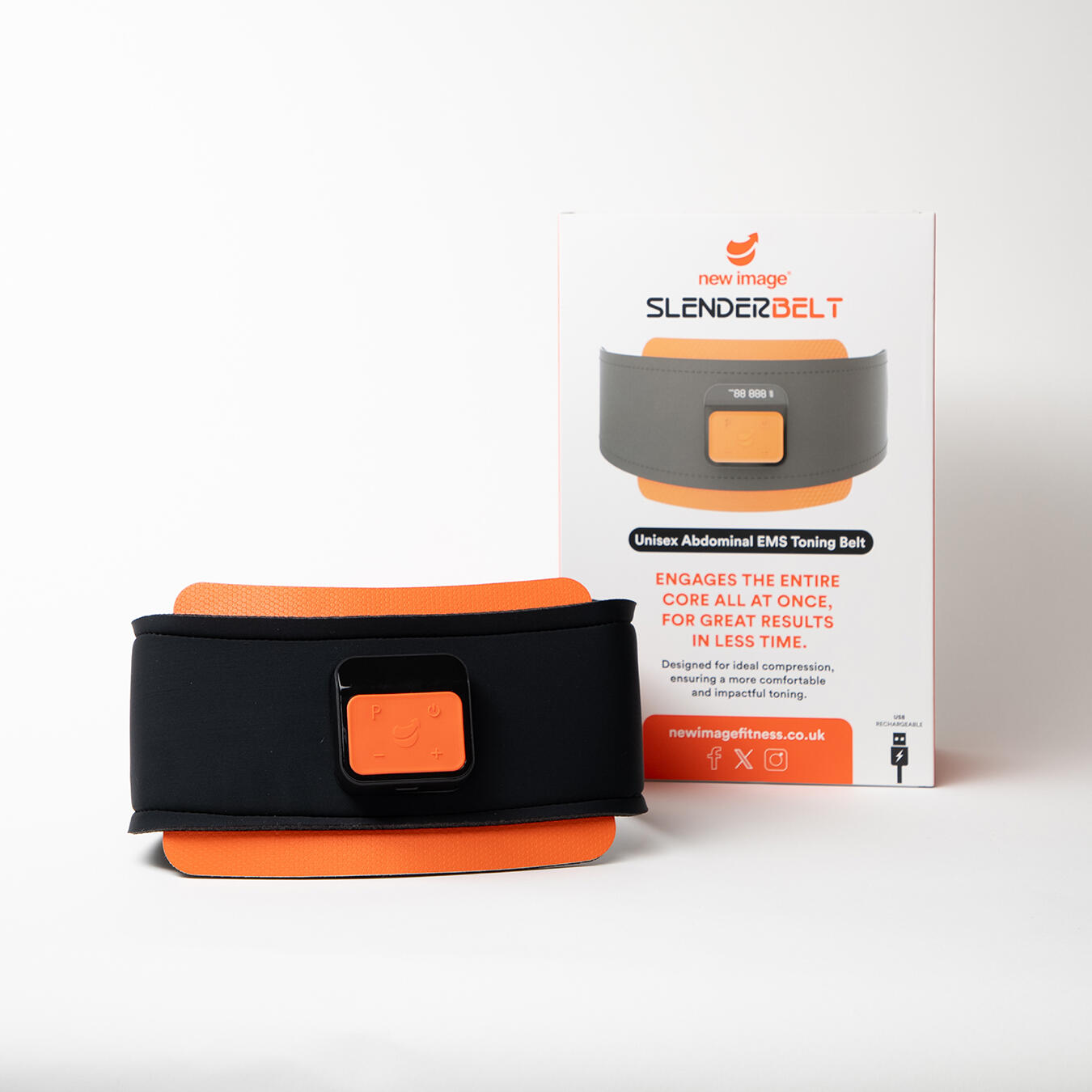 『新品未使用品』SLENDERTONE Core EMS Slendertone CoreFit Abdominal Toning Belt with 9 GelPads