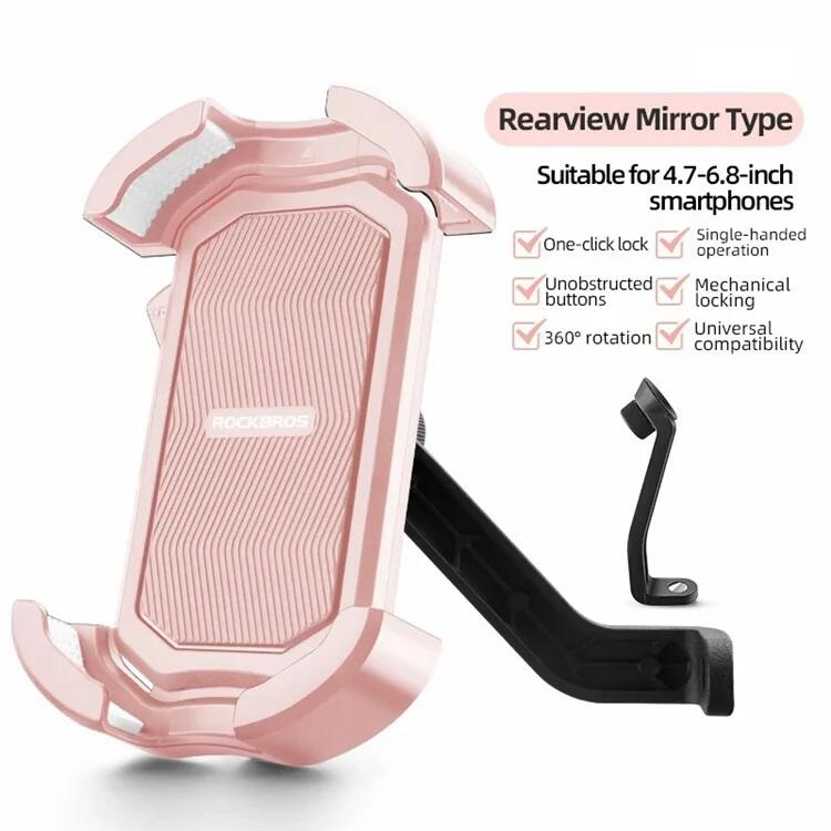 Supporto per telefono cellulare per bici e moto  - Specchietto retrovisore 2/7