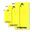 Ensemble de 3 serviettes en microfibre, 40x60 + 60x110 + 70x140 Safety Yellow