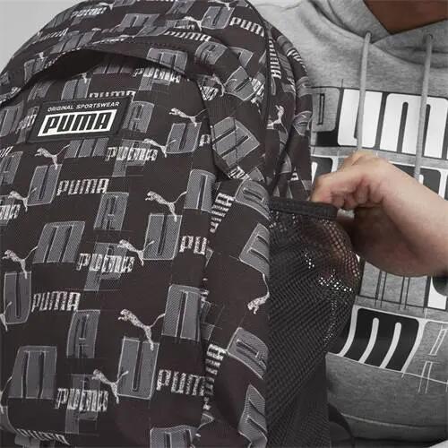 Rucsacul Academiei PUMA Black Logo Aop