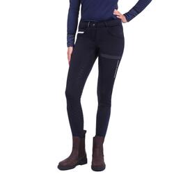 QHP Pantalon d'équitation softshell Emma full grip - Marine