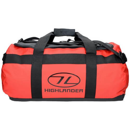 Highlander Lomond Tarpaulin 65L Duffle Bag Red 4/5