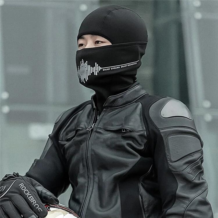 Motorrad Fahrrad Kopftuch Winter Fleece gefütterte Balaclava Gesichtsmaske 3/6