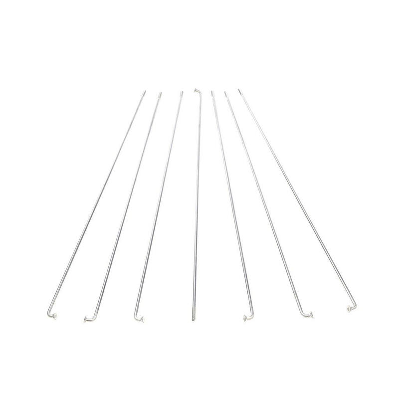 Lot De 45 Rayons PILLER 1,8 X 267 Mm Argent - Lame Droite - Construction De Roues Vélo