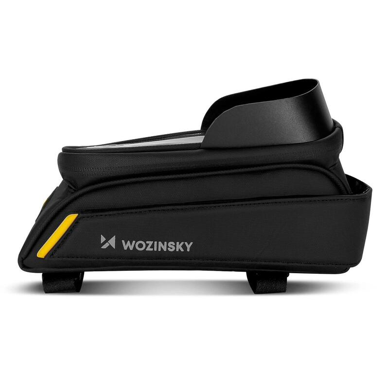 Bolsa para quadro de bicicleta Wozinsky com case para celular 1L preto