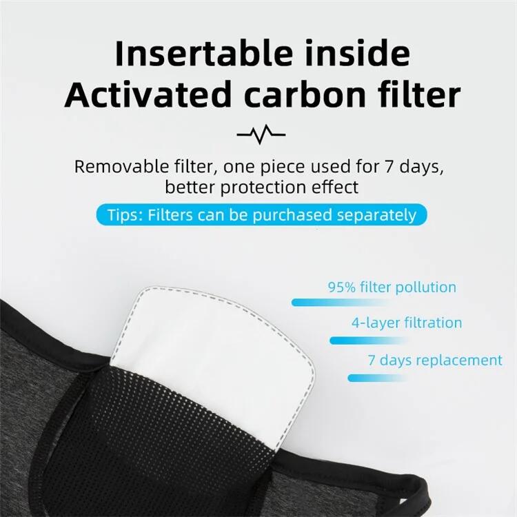 MoKo Écharpe Multifonction 3 Pièces - Protection UV, Poche Filtre PM2.5, Pour Sport Et Plein Air