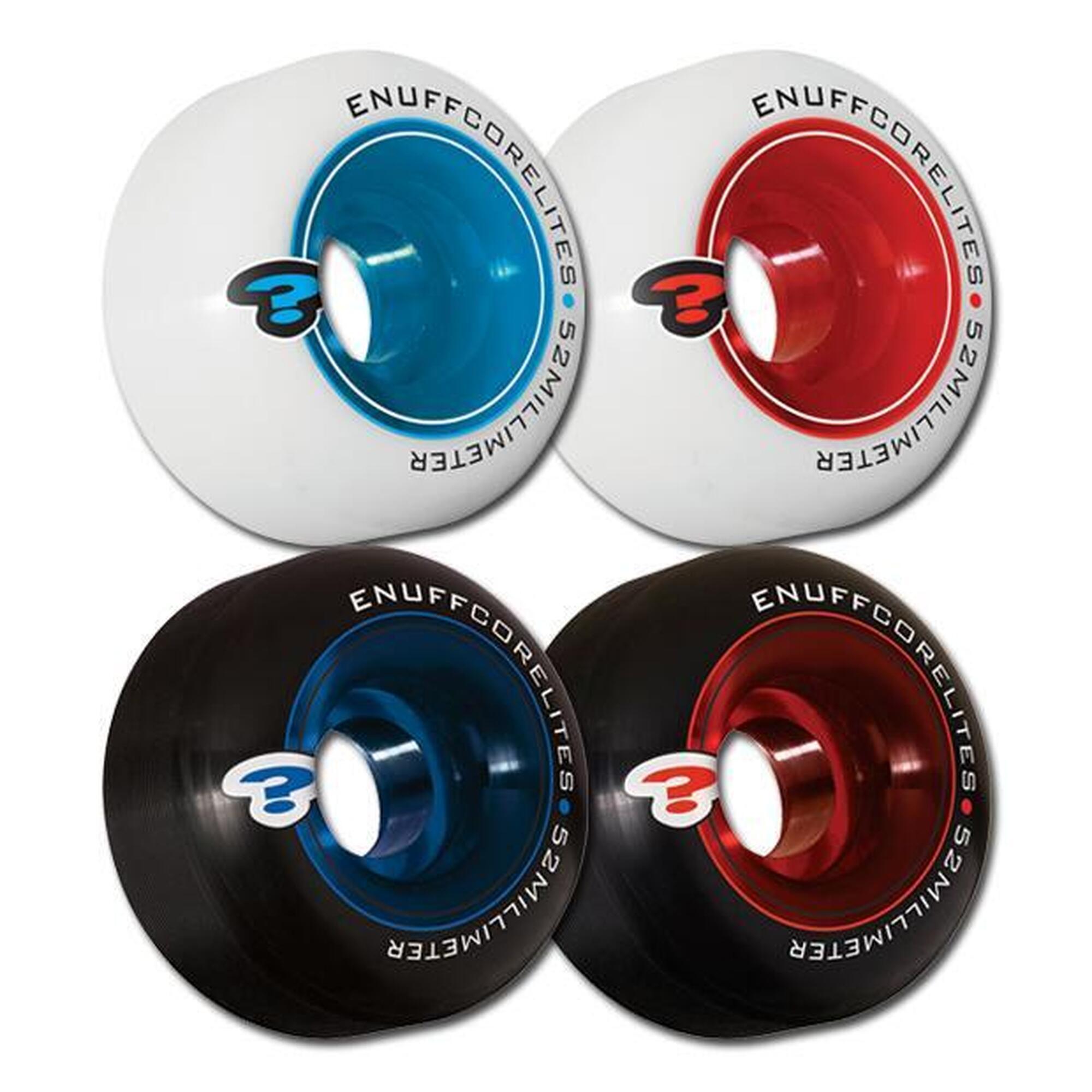 Enuff Skateboards - Enuff Roue Corelites 52mm Noir Rouge [x4] - Roue - Rouge - Taille Unique - Decathlon