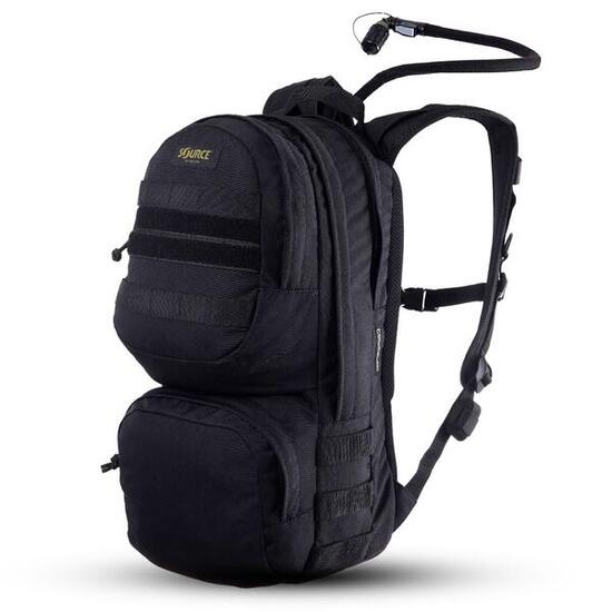 Taktischer Rucksack mit Trinkblase Commander 10L - Schwarz