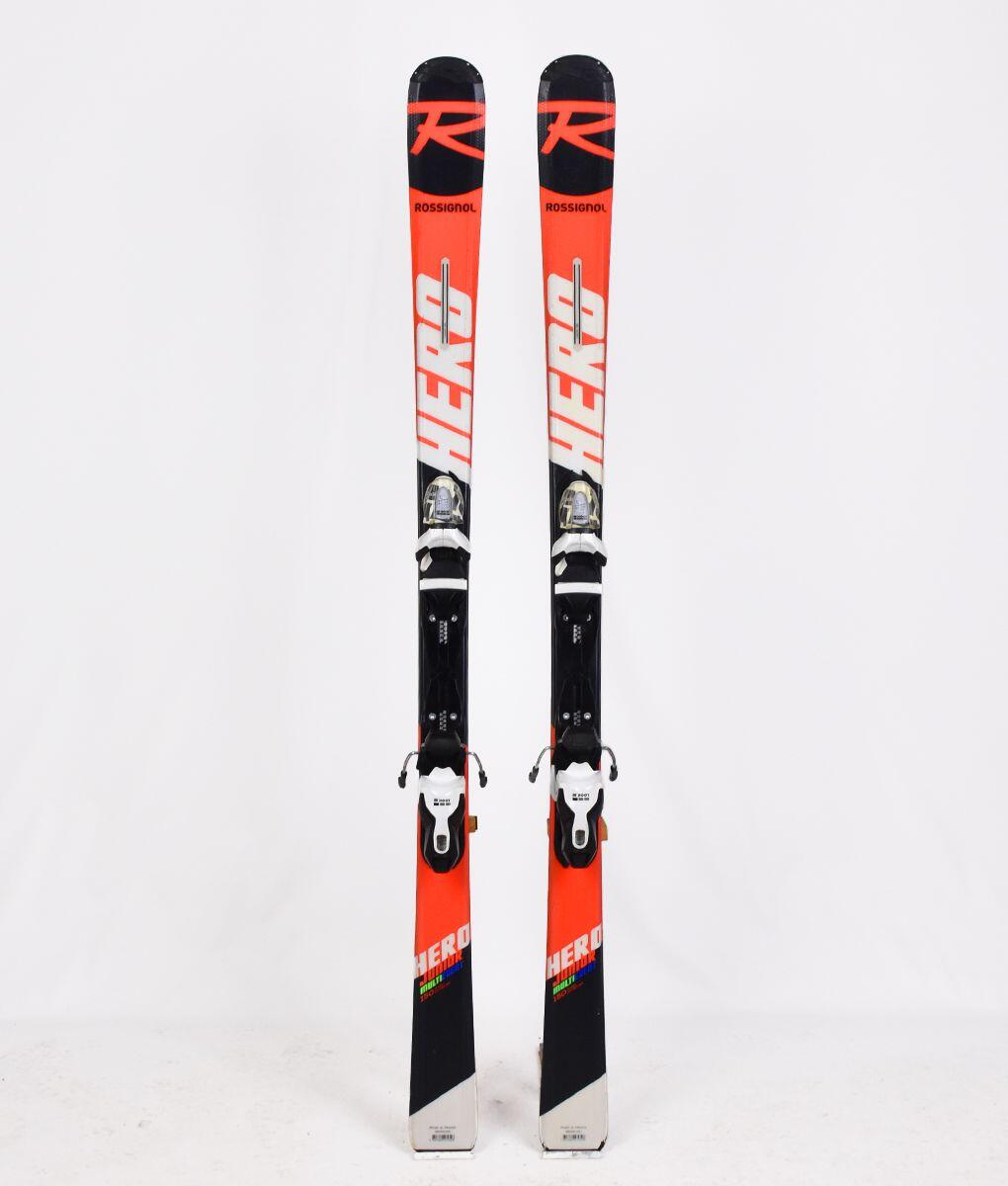 ski enfant occasion ROSSIGNOL HERO taille : 120 cm = 1 mètre 20 + fixations