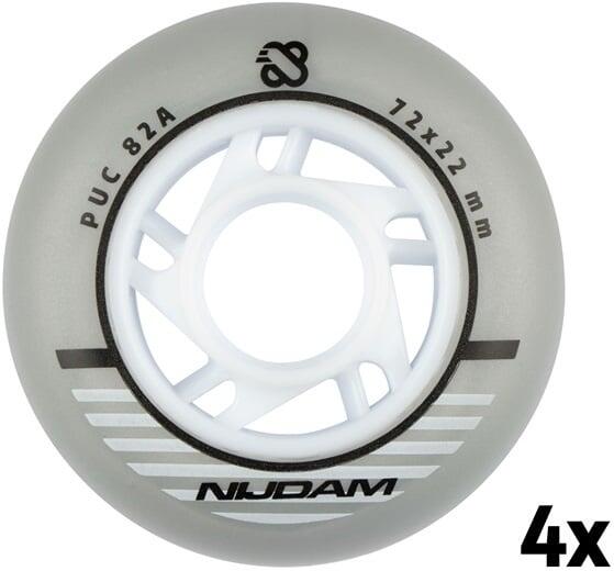 Set 4 Wielen Voor Inlineskates 72 x 22 mm 82A 2/3