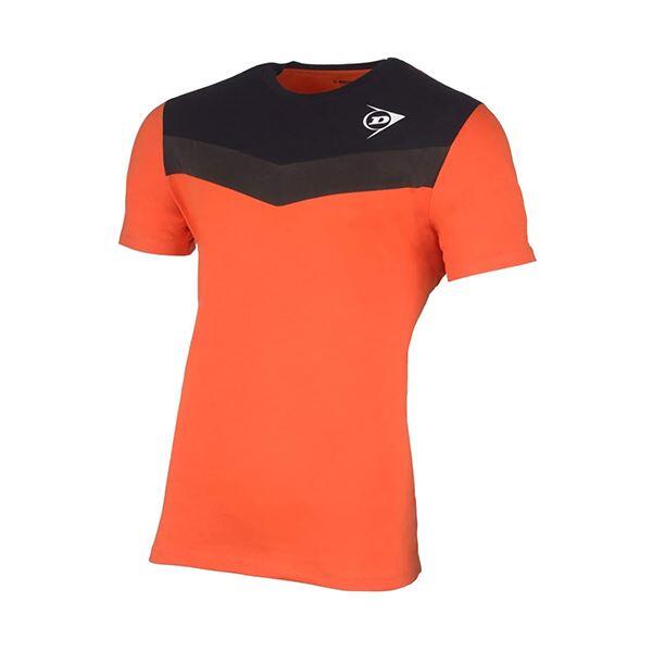 DUNLOP T-Shirt Dunlop Essential Crew Tee Unisex (Laranja,Preto)