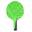 Raquette tennis de table - Softbat verte adulte