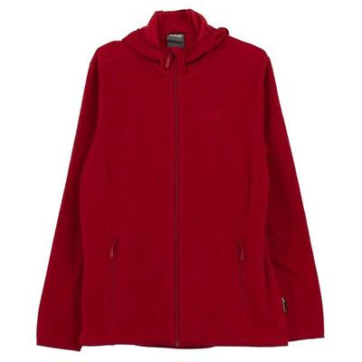 Pullover Sweater Arco Fleece Hooded in Rot