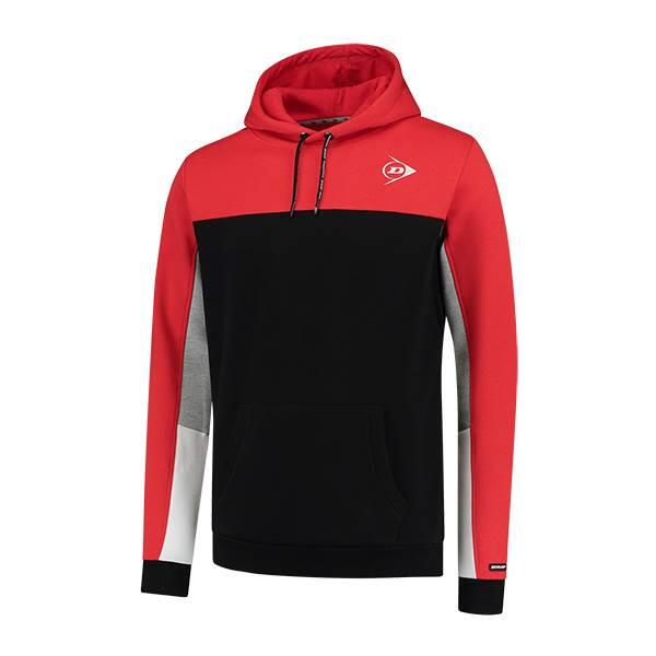 DUNLOP Sweat Dunlop Essential Hooded Sweat Unisex (Vermelho,Preto)