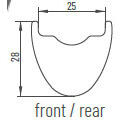 Miche Roue arrière 29 K4 Regular thru axe 142 shim center lock