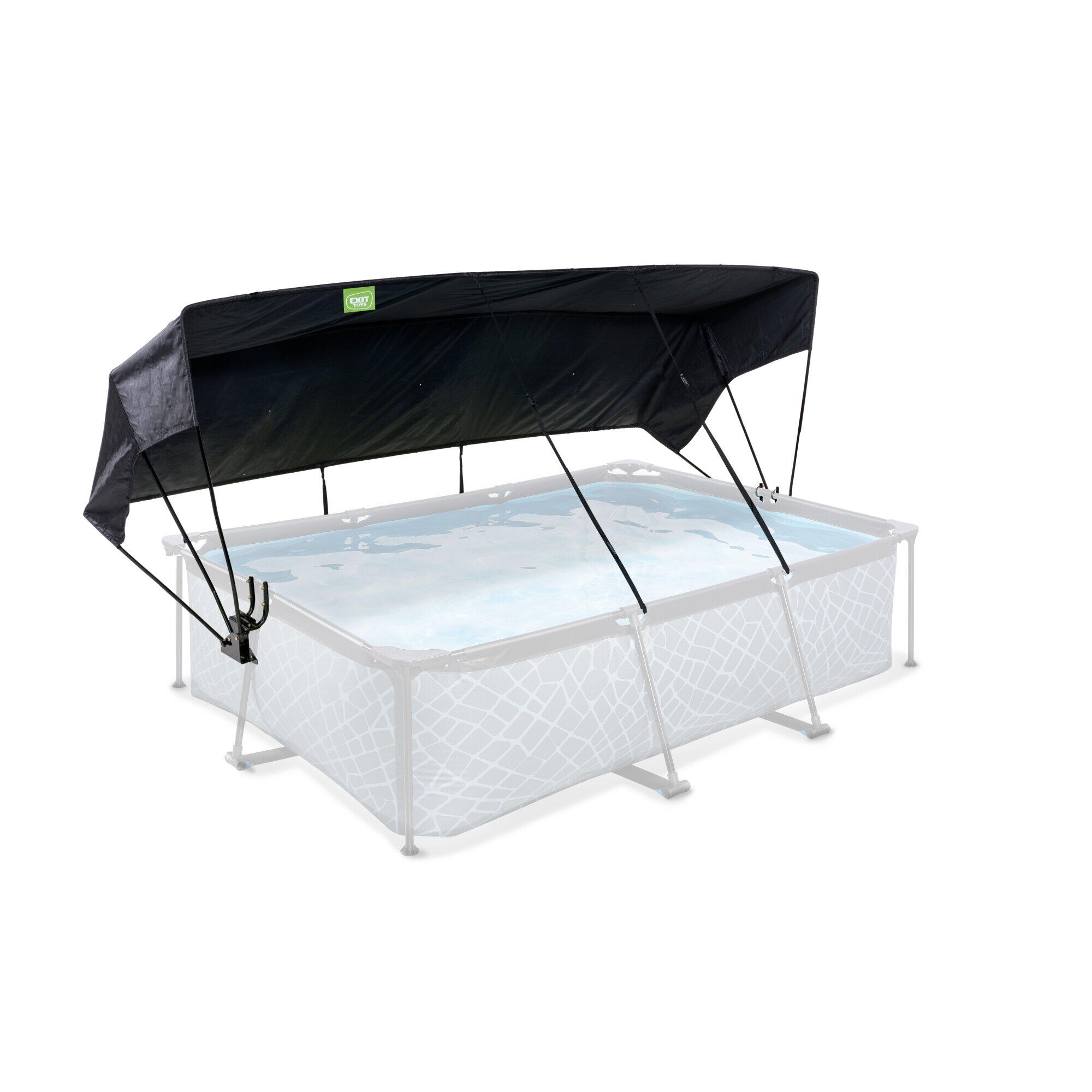 Exit Toys - Voile D'Ombrage Piscine 220x150cm - Universel - Bâche Piscine - Noir - 220 Cm - Decathlon