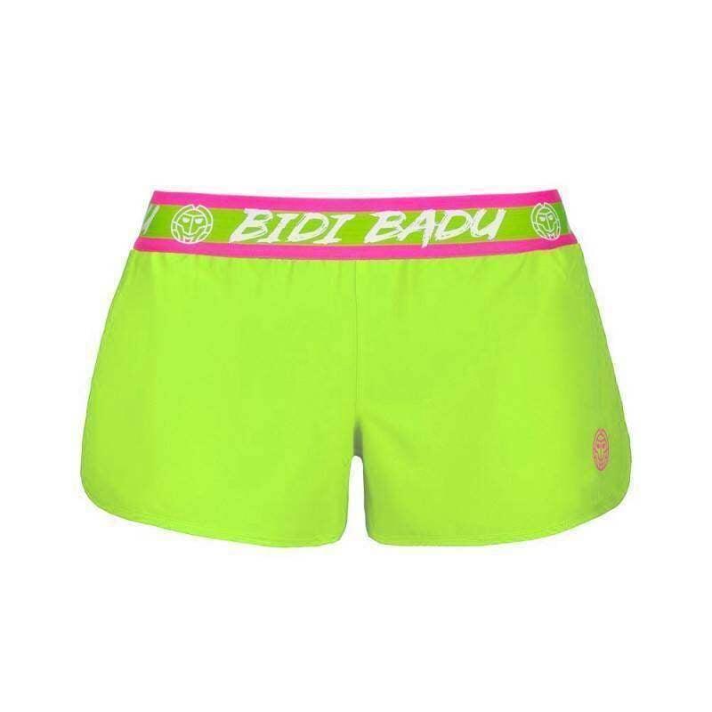Short Bidi Badu Tiida Verde Neon Rosa Mujer 3/6