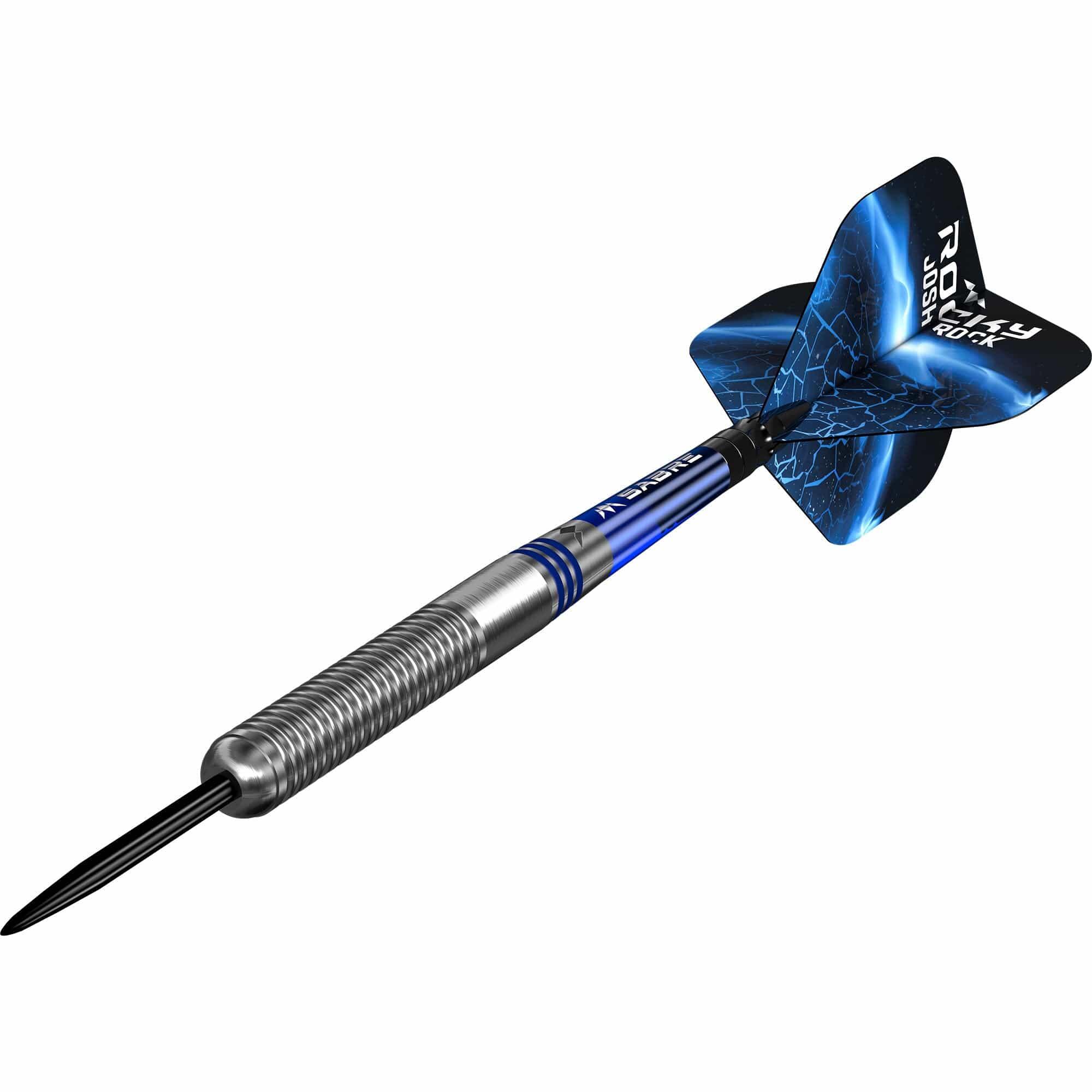 Mission Josh Rock Darts - Steel Tip - 80% - Rocky - Silver & Blue 2/5