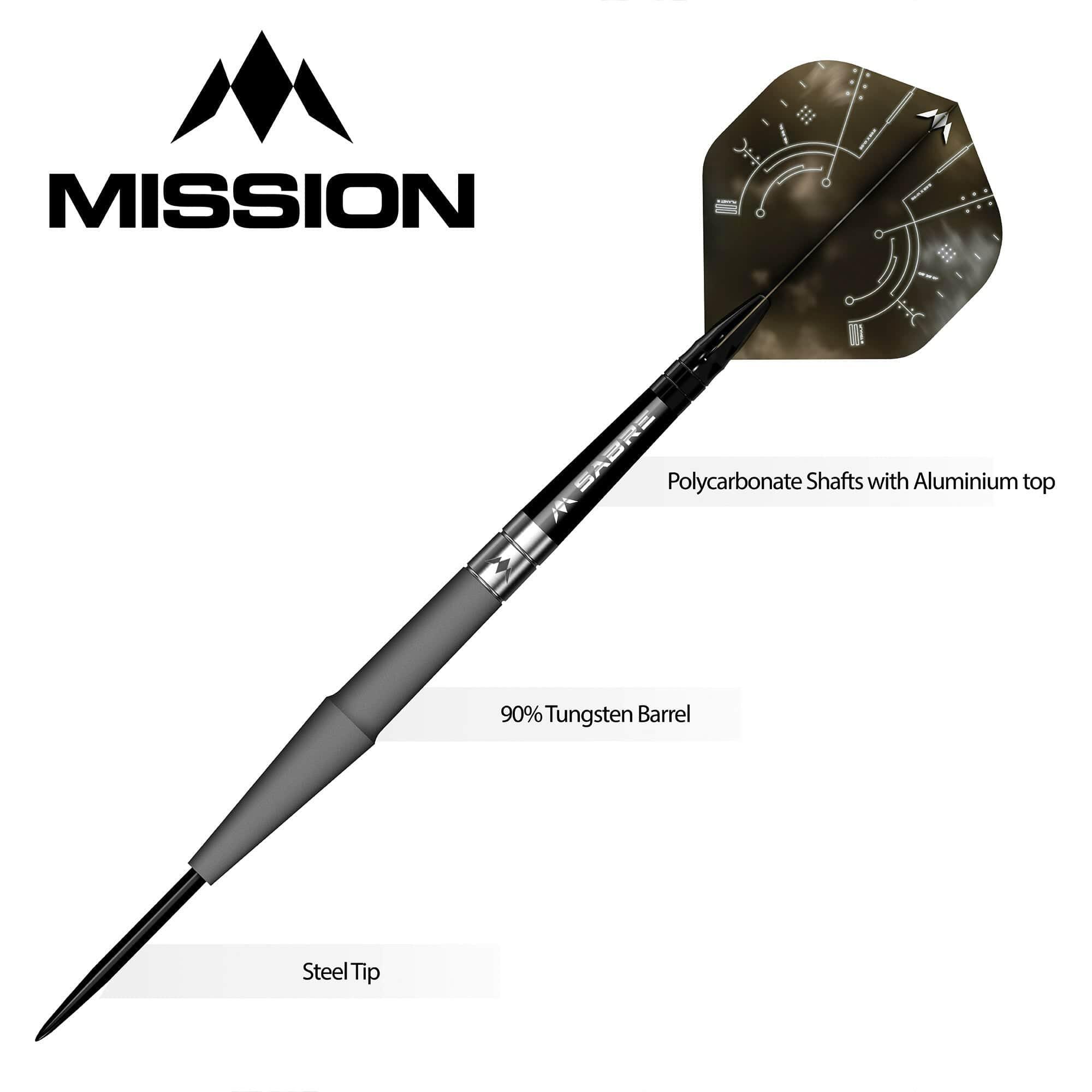 Mission Saturn Darts - Steel Tip - 90% Tungsten - Hyperion 5/5