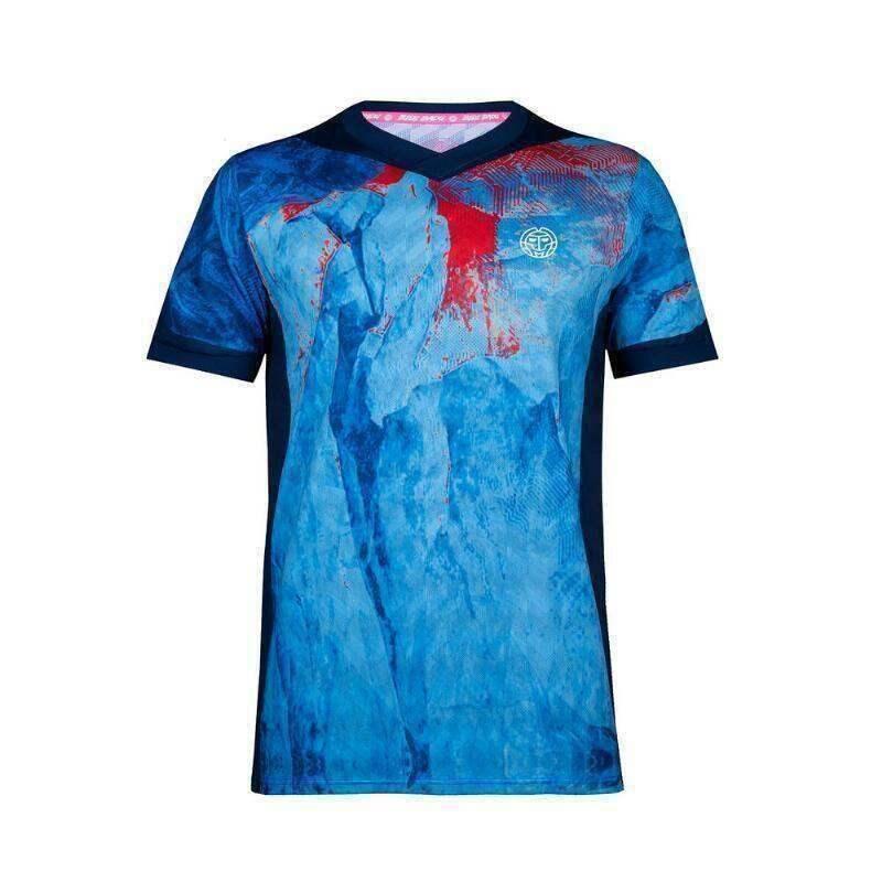 Maglietta Delani Tech - blu scuro/acqua 3/6