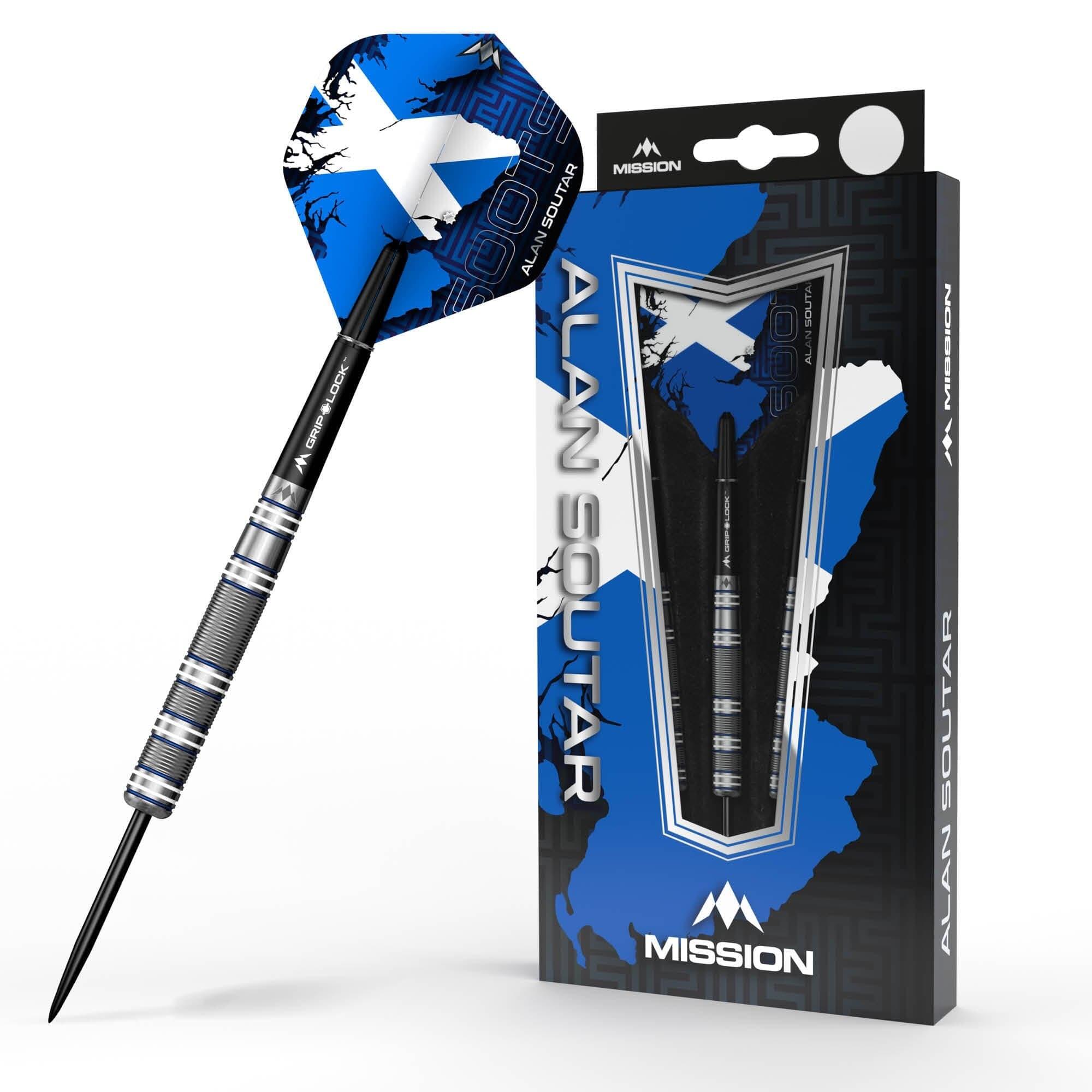 Mission Alan Soutar Darts - Steel Tip - Soots - Blue & White 2/6