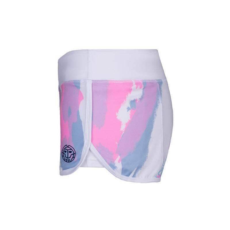 Short Babra Tech 2 en 1 - blanc/aqua