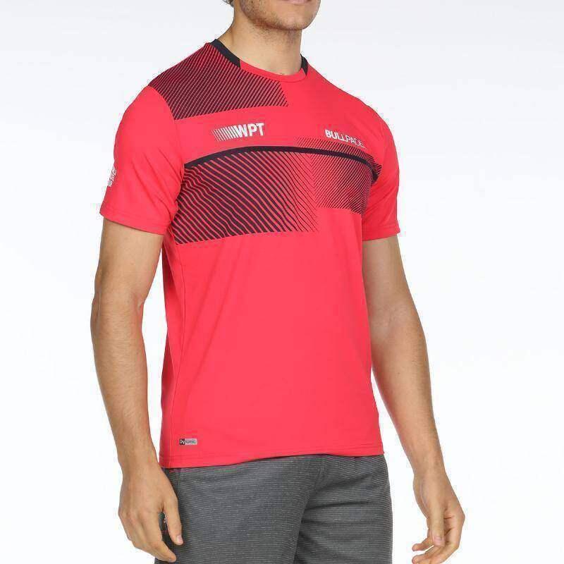 Camisa bullpadel WPT Redullu Carmesi Fluor 3/5