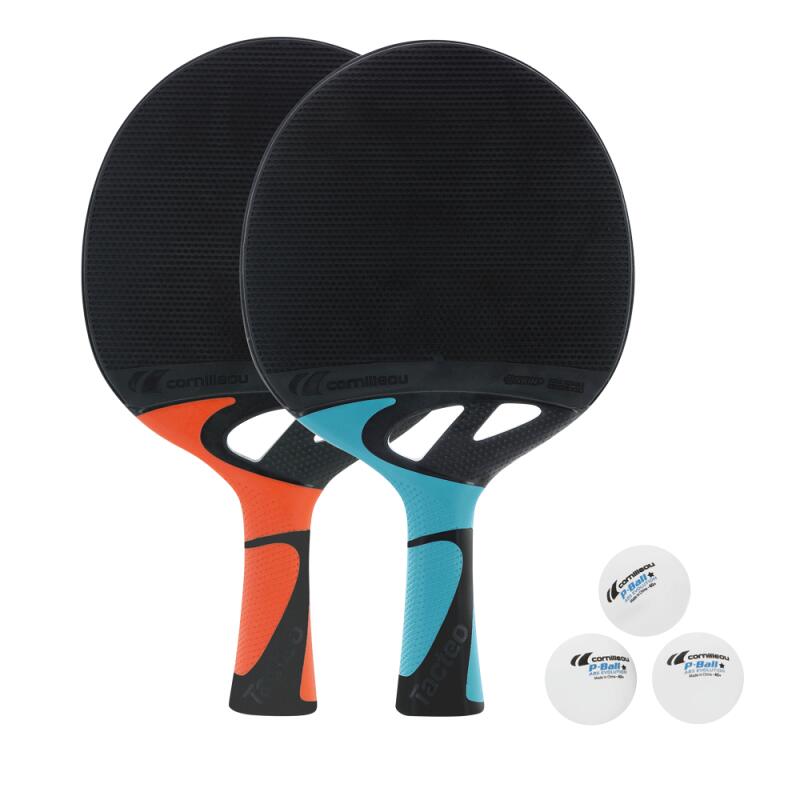 Set rachete tenis de masă adulți Tacteo Pack Duo