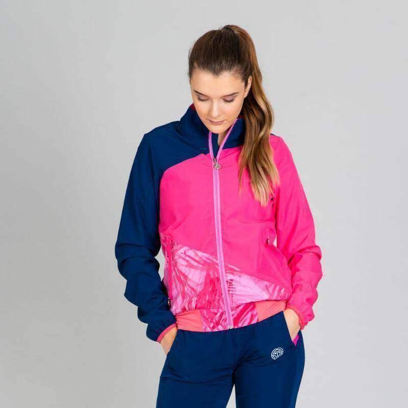 Chaqueta Bidi Badu Gene Azul Oscuro Berry Rosa 5/7