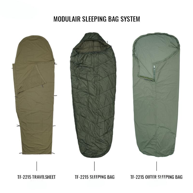 Sac de couchage momie modulaire 230 x 86 cm-Vert - adultes 2/5