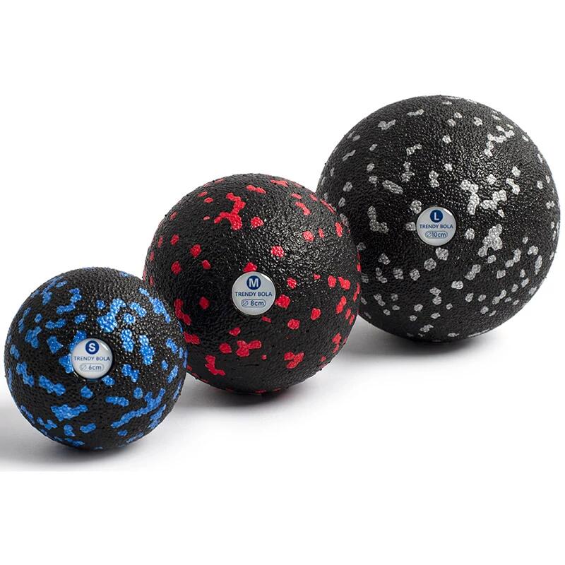 Piłka masująca Trendy Bola czarno-niebieska 8 cm 4/4