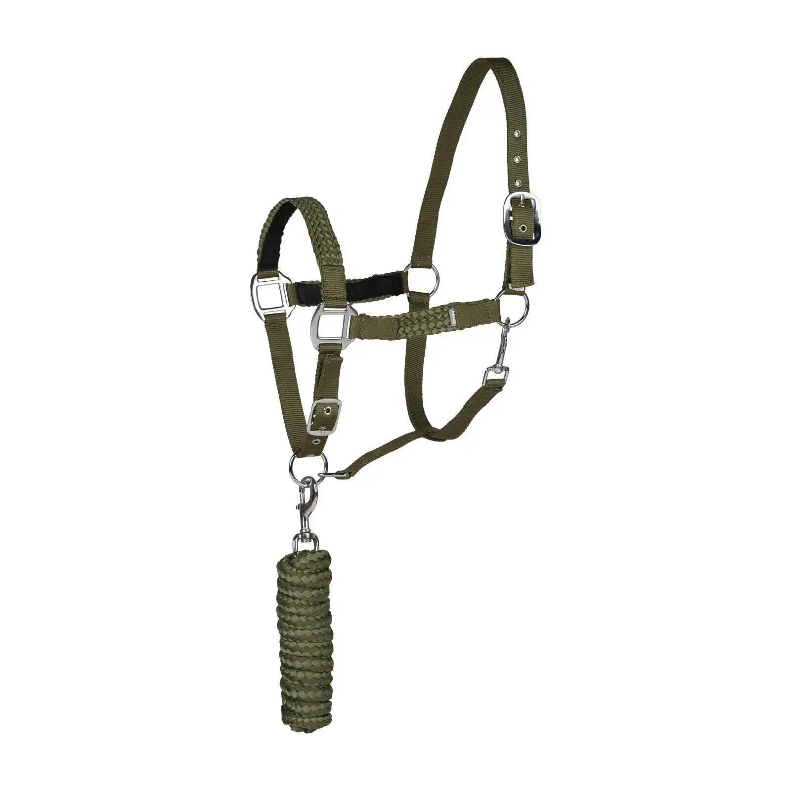Halter and lead rope set for horse Horze Chicago
