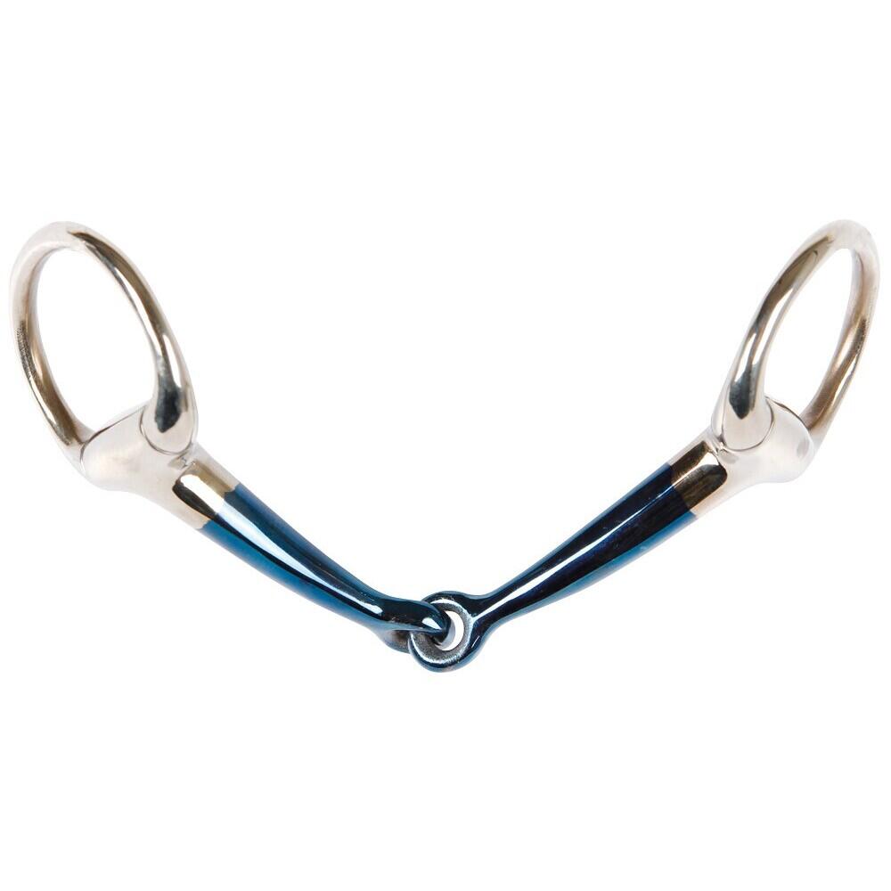 Harrys Horse - Mors À Olive Pour Cheval Simple Brisure Harry's Horse Sweet Iron - Mors - Bleu|jaune - 14 Cm - Decathlon