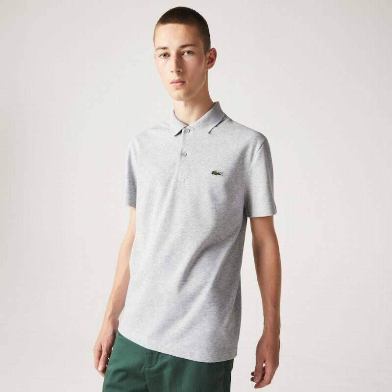 Polo de golf côtelé Lacoste argenté 3/5
