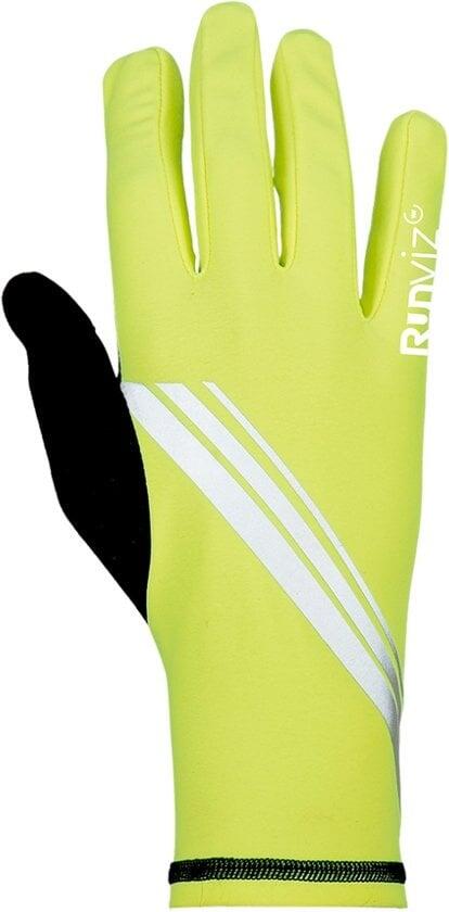 WOWOW Loophandschoenen Unisex Maat M - Runviz Bolt Geel Hi-Vis