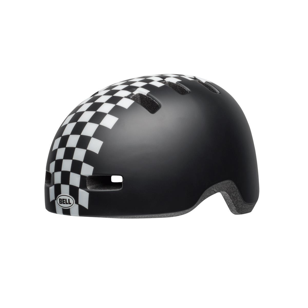 Casco C-preme Bs Lil Ripper a scacchi neri/bianchi 4/4