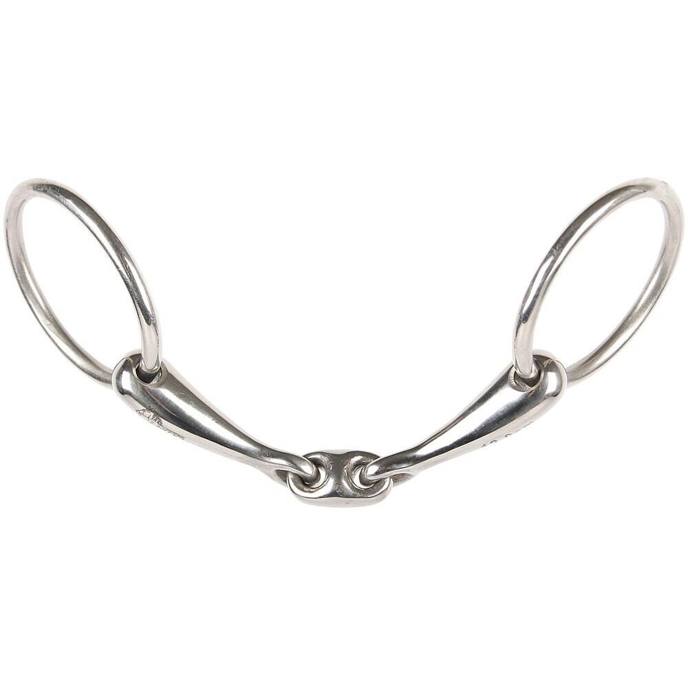 HARRYS HORSE 2-rings bit voor paarden met dubbele pauze Harry's Horse 14 mm