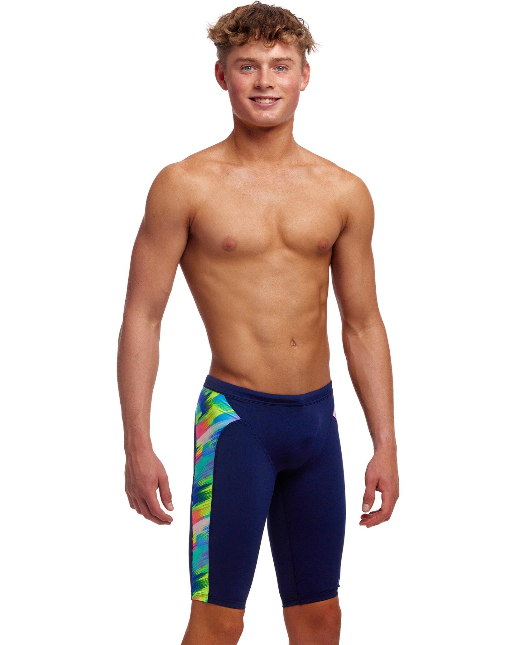 Spodenki FUNKY TRUNKS Streaky Strokes - jammery chłopięce 140-152cm/10/UK26 4/7