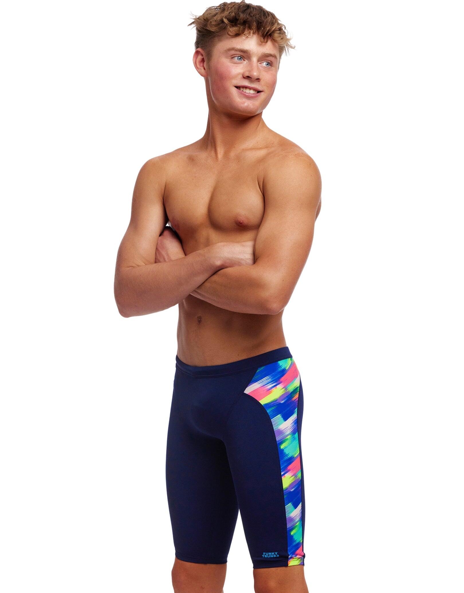 Spodenki FUNKY TRUNKS Streaky Strokes - jammery chłopięce 140-152cm/10/UK26 5/7