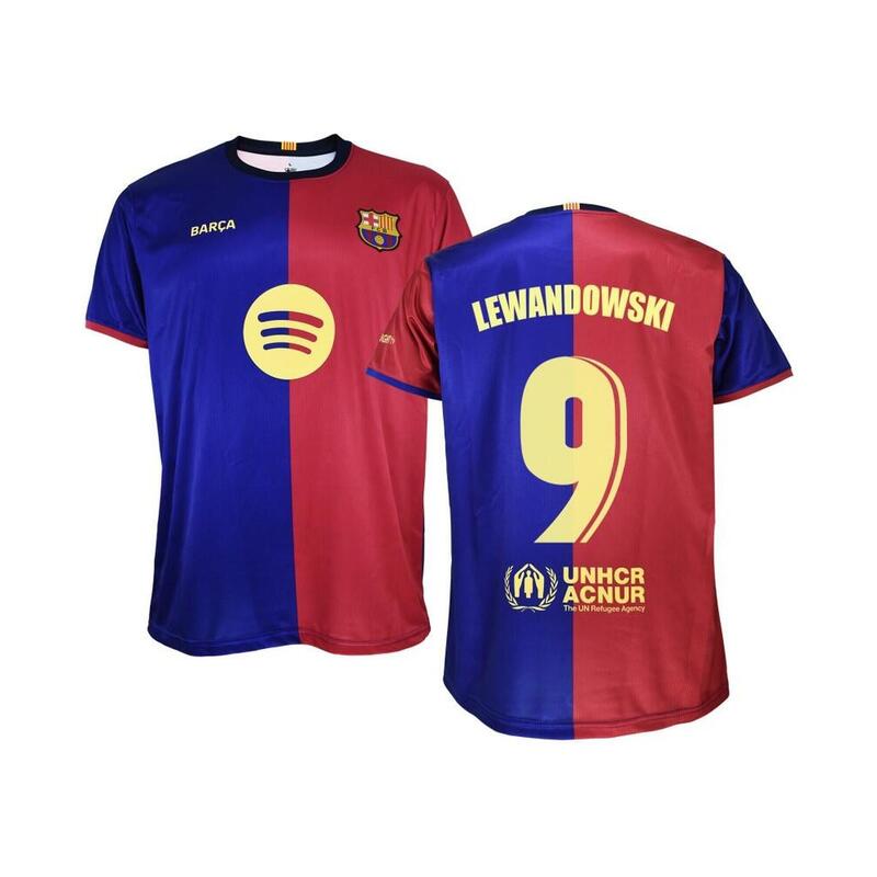 Camiseta Lewandowski Adulto FC Barcelona 1ª Equipación 24/25 Réplica Oficial