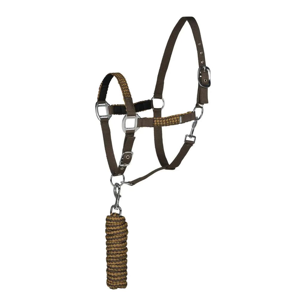 Halter and lead rope set for horse Horze Chicago