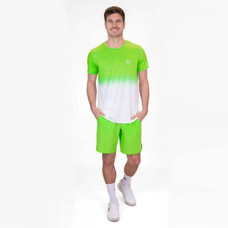 Camiseta Bidi Badu Crew Gradiant Verde Neon Blanco 4/7