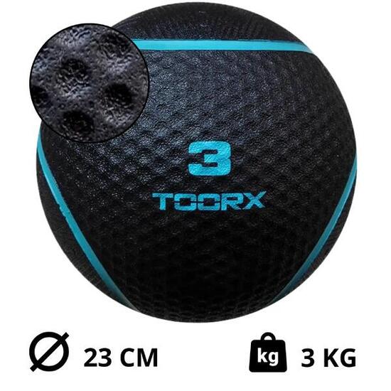 Médecine-ball 1 - 6 kg | Noir complet - 3kg - Bleu