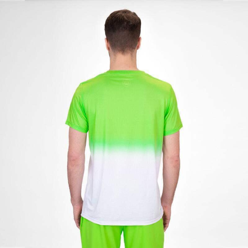 Camiseta Bidi Badu Crew Gradiant Verde Neon Blanco 5/7