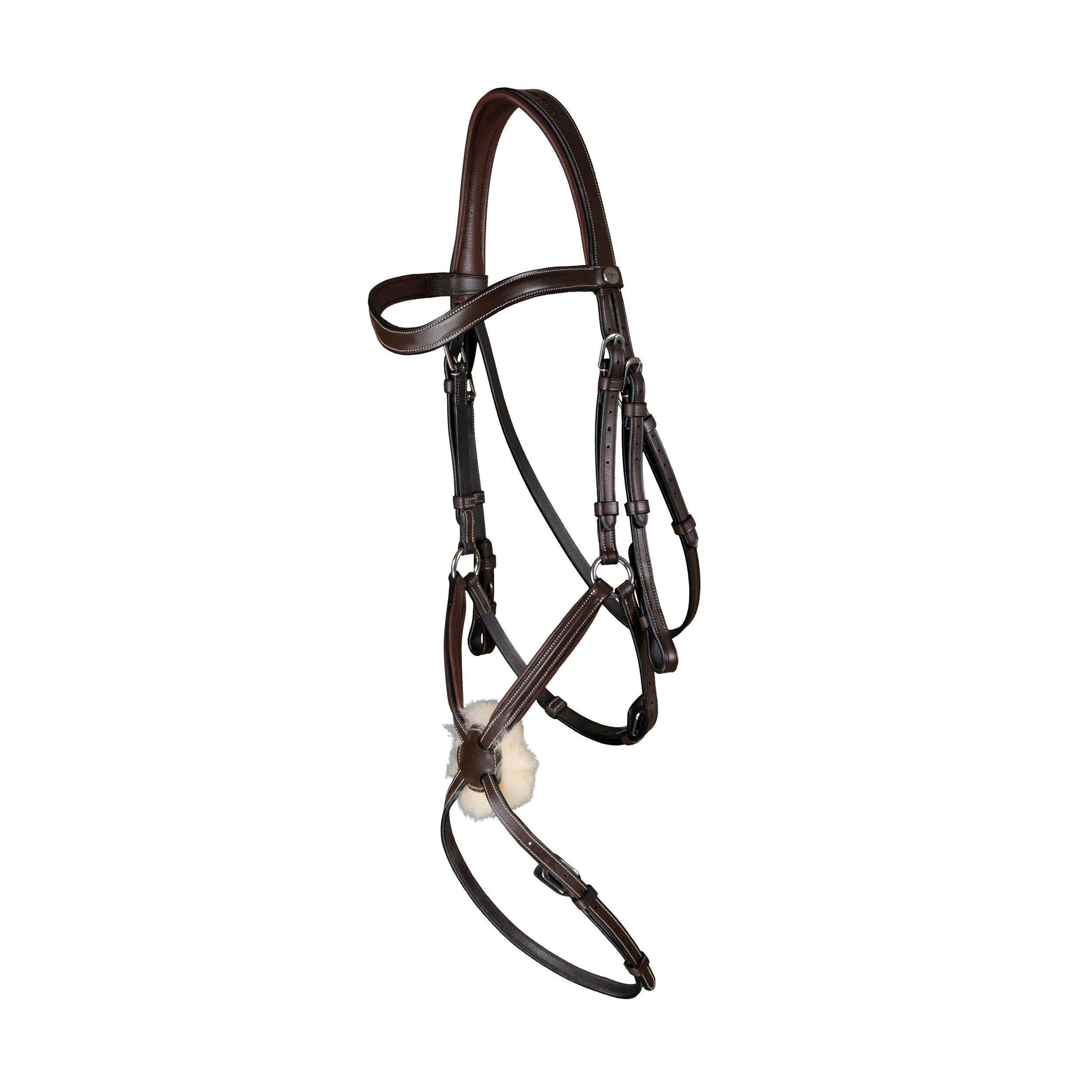 Dy'on - Bridon Équitation Muserolle Croisée Dy'on - Bridon - Marron - Cob - Decathlon