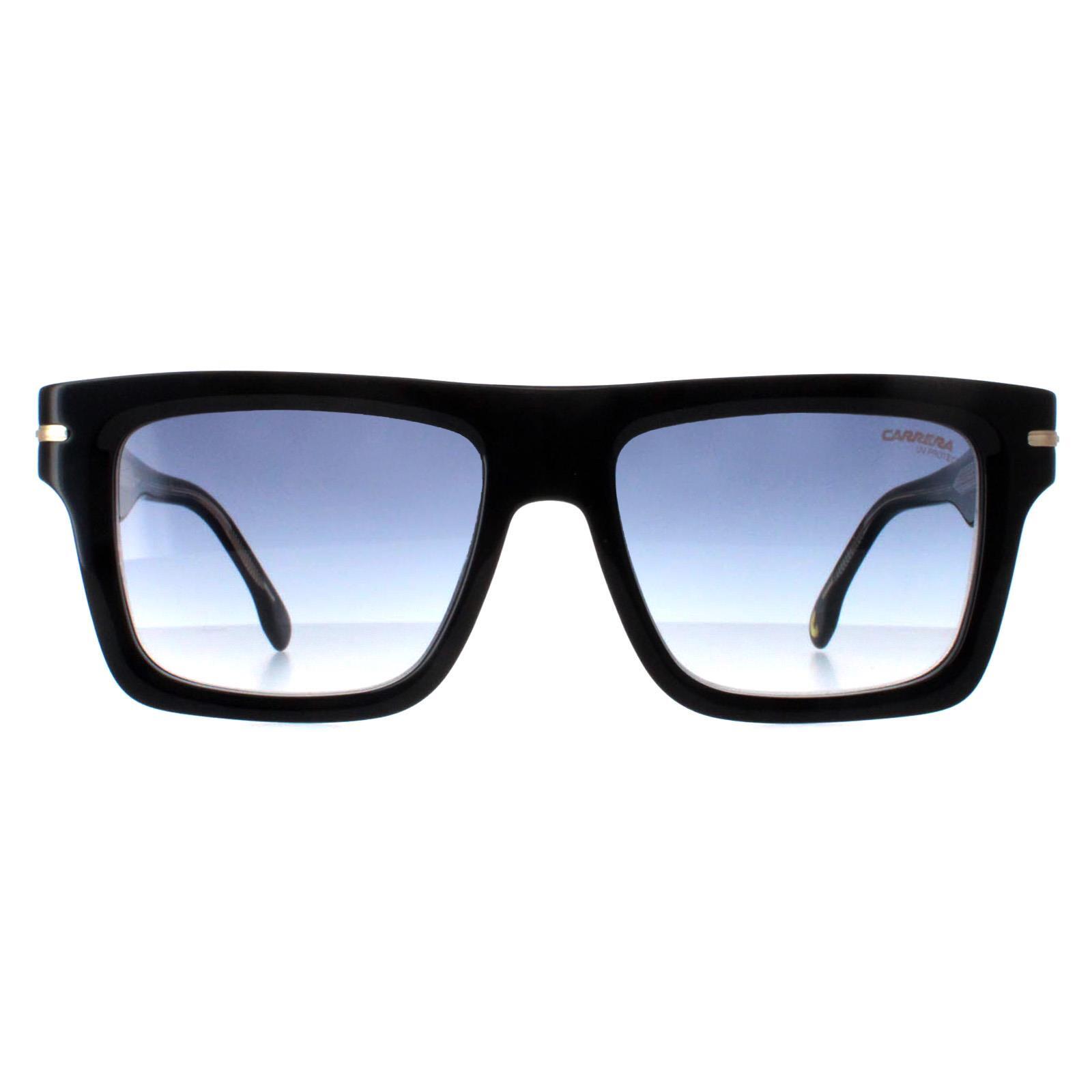 Carrera Square Mens Striped Black Blue Gradient 305/S